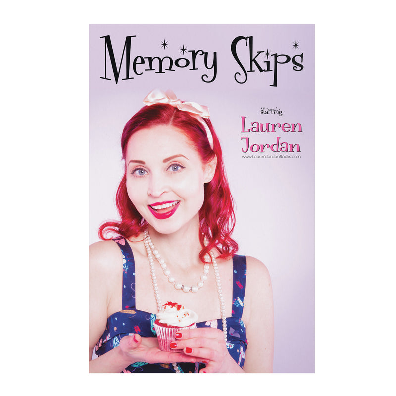 Lauren Jordan - Glam Rock - Vintage - Memory Skips - Poster - Mock-Up 2