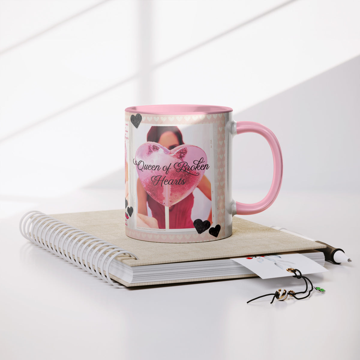 Lauren Jordan - Glam Rock - Vintage - Queen of Broken Hearts - Mug - Mock-up 1