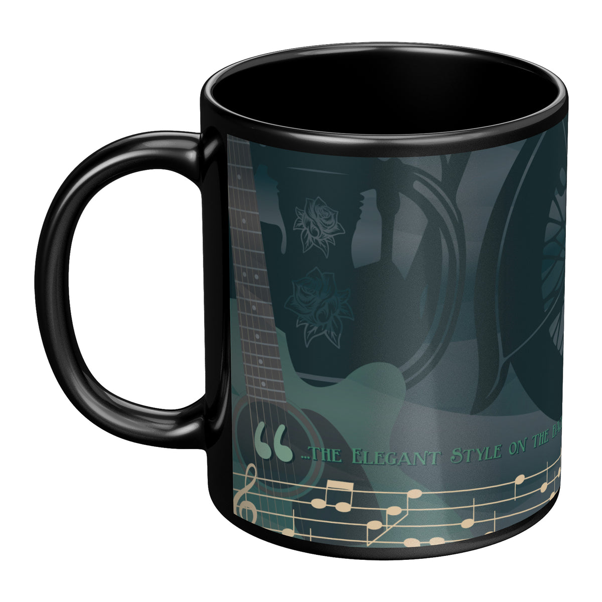 Lauren Jordan - Glam Rock - Vintage - Stereo Wonderland - Hard Whiskey Mug - Mock-up 7