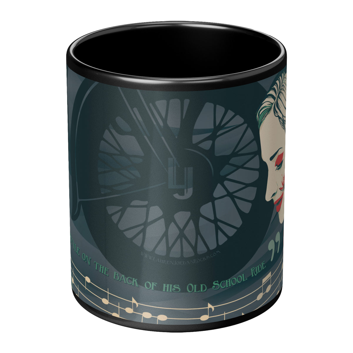 Lauren Jordan - Glam Rock - Vintage - Stereo Wonderland - Hard Whiskey Mug - Mock-up 8