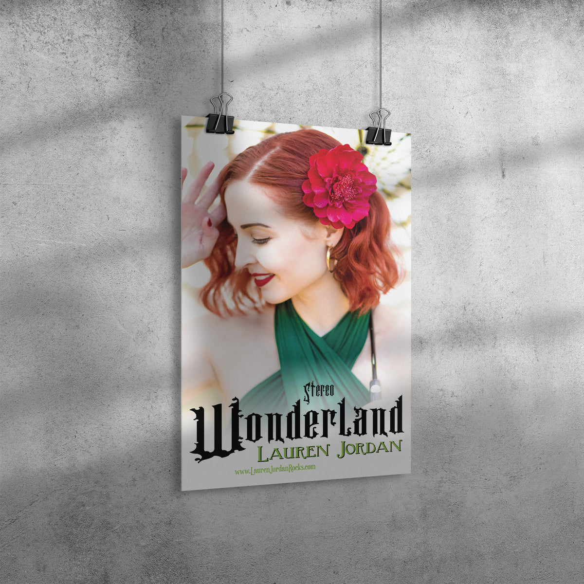 Lauren Jordan - Glam Rock - Vintage - Stereo Wonderland - Poster - Mock-Up 1