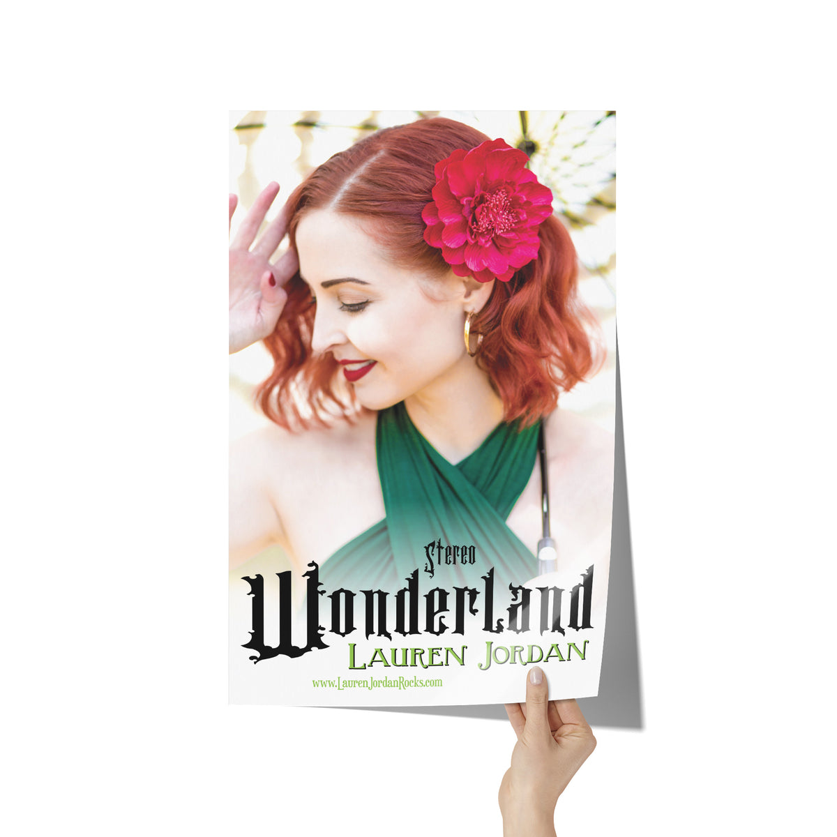 Lauren Jordan - Glam Rock - Vintage - Stereo Wonderland - Poster - Mock-Up 3
