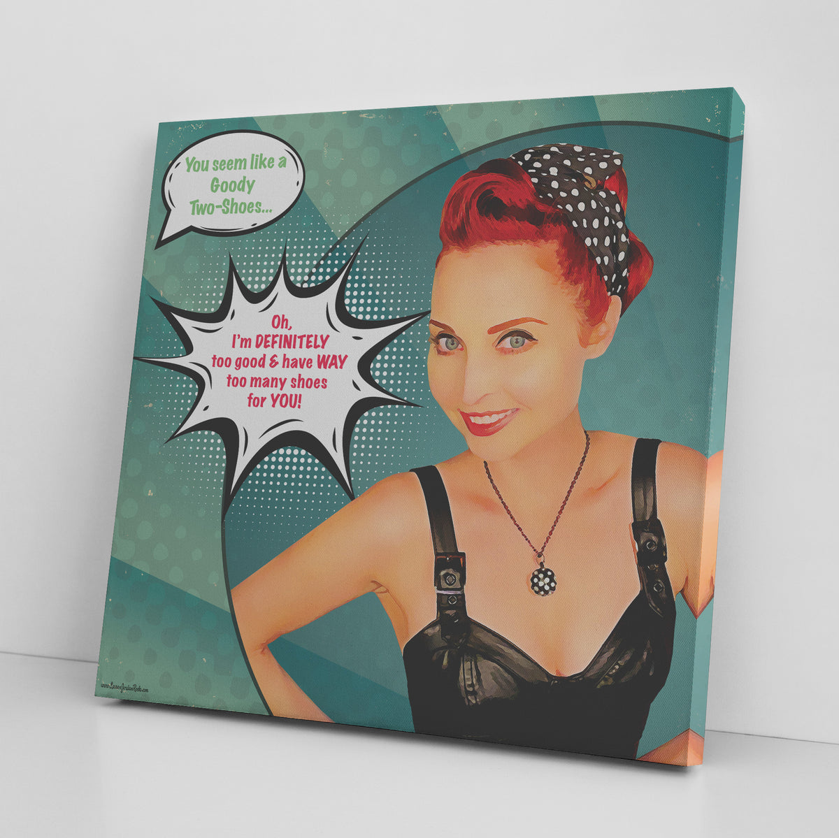 Lauren Jordan - Glam Rock - Vintage - Tea & Tele Tuesdays - Canvas Art - Mock-Up 2