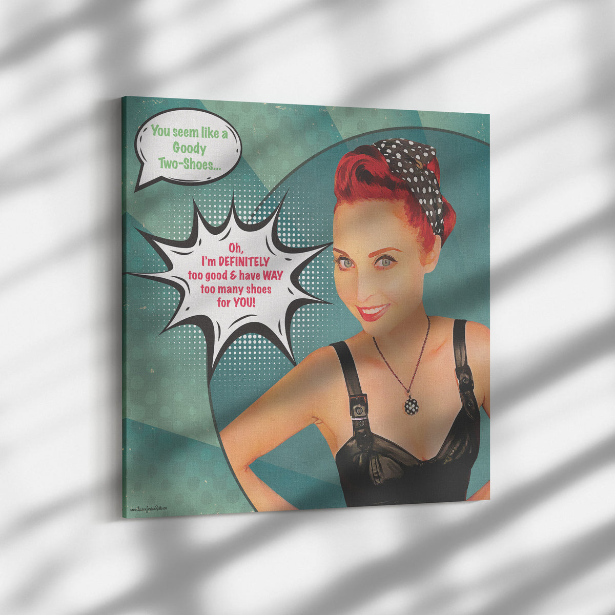 Lauren Jordan - Glam Rock - Vintage - Tea & Tele Tuesdays - Canvas Art - Mock-Up 3