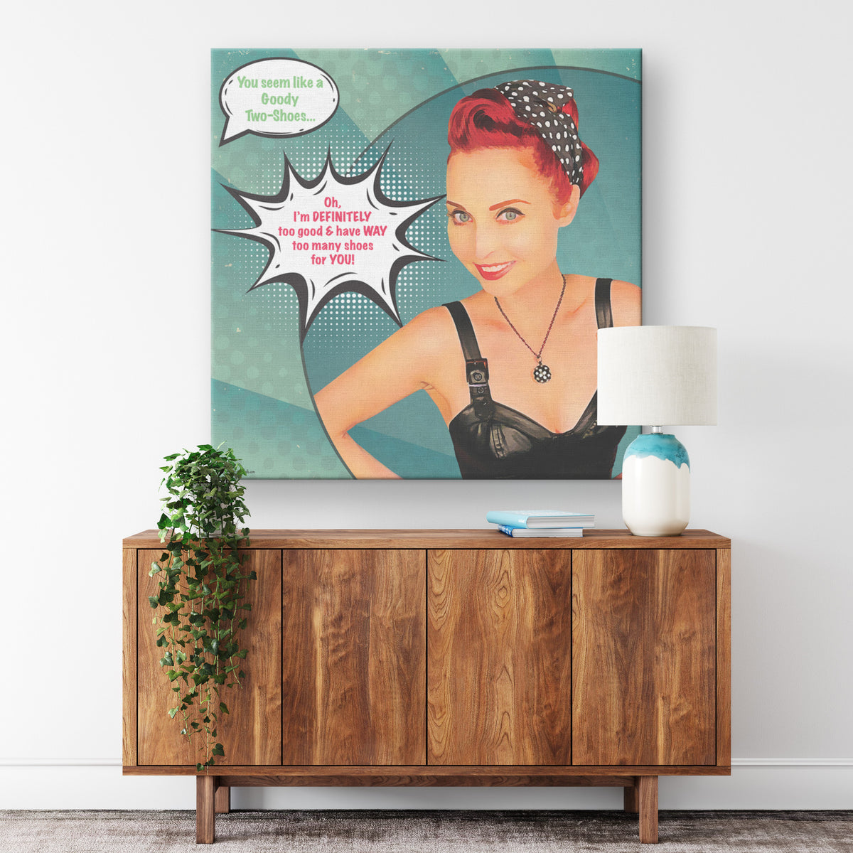 Lauren Jordan - Glam Rock - Vintage - Tea & Tele Tuesdays - Canvas Art - Mock-Up 4
