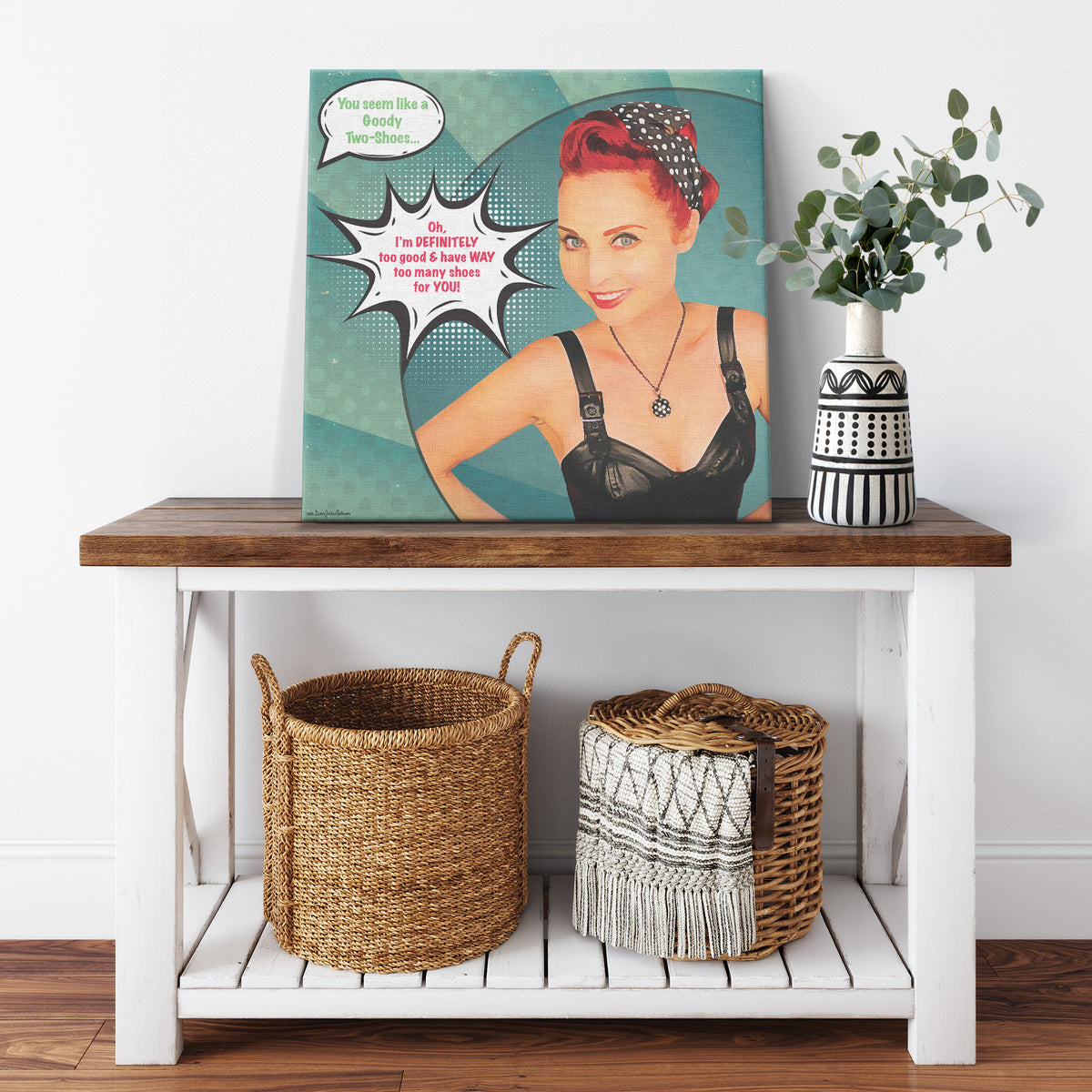 Lauren Jordan - Glam Rock - Vintage - Tea & Tele Tuesdays - Canvas Art - Mock-Up 5