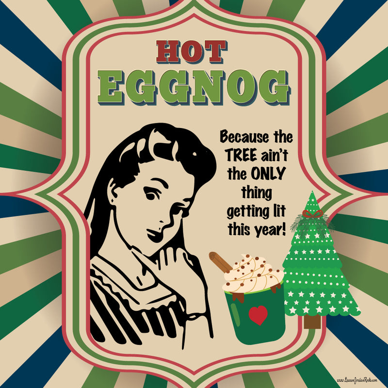 Lauren Jordan - Glam Rock - Vintage - Tea & Tele Tuesdays - Hot Eggnog - Woman