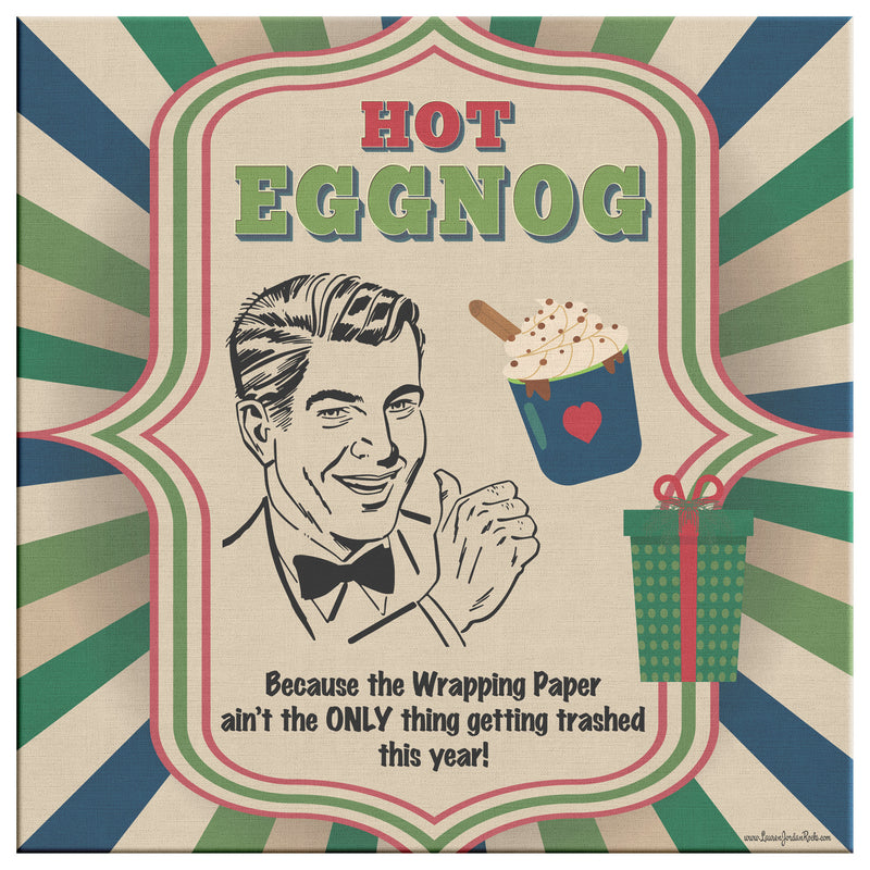 Lauren Jordan - Glam Rock - Vintage - Tea & Tele Tuesdays - Hot Eggnog - Canvas Art - Man - Mock-up 1