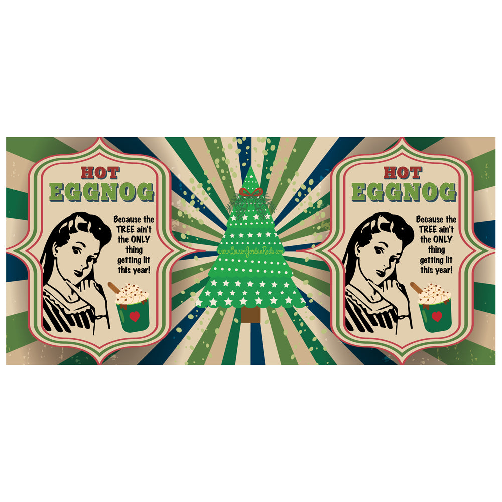 Lauren Jordan - Glam Rock - Vintage - Tea & Tele Tuesdays - Hot Eggnog - Mug - Woman - Mock-up 1