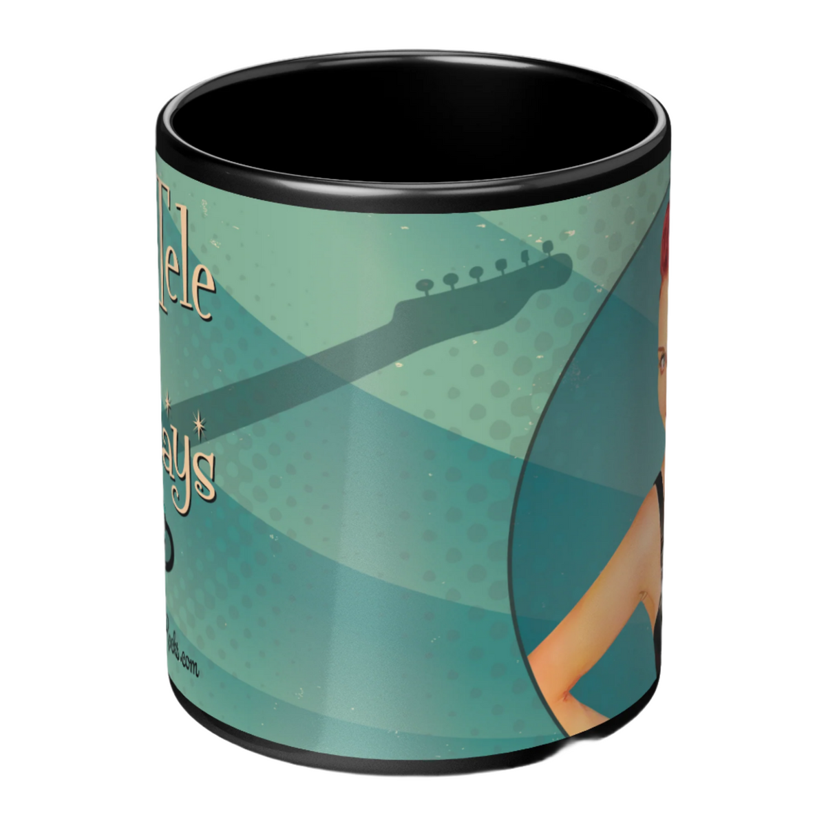 Lauren Jordan - Glam Rock - Vintage - Tea & Tele Tuesdays - Mug - Mock-up 10
