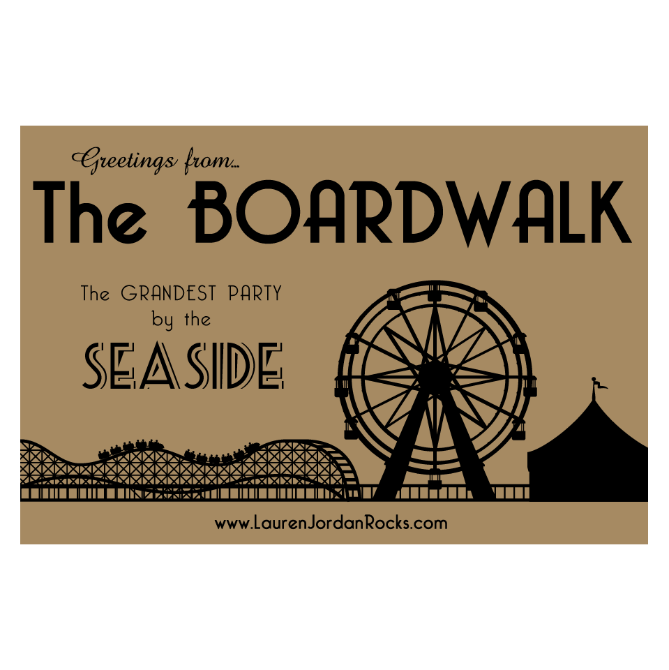Lauren Jordan - Glam Rock - Vintage - The Boardwalk - Artwork