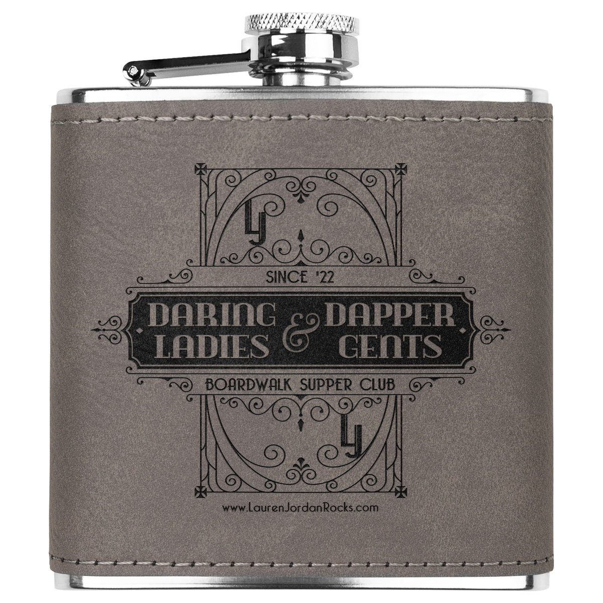 Lauren Jordan - Glam Rock - Vintage - The Boardwalk - Flask - Mock-Up 4