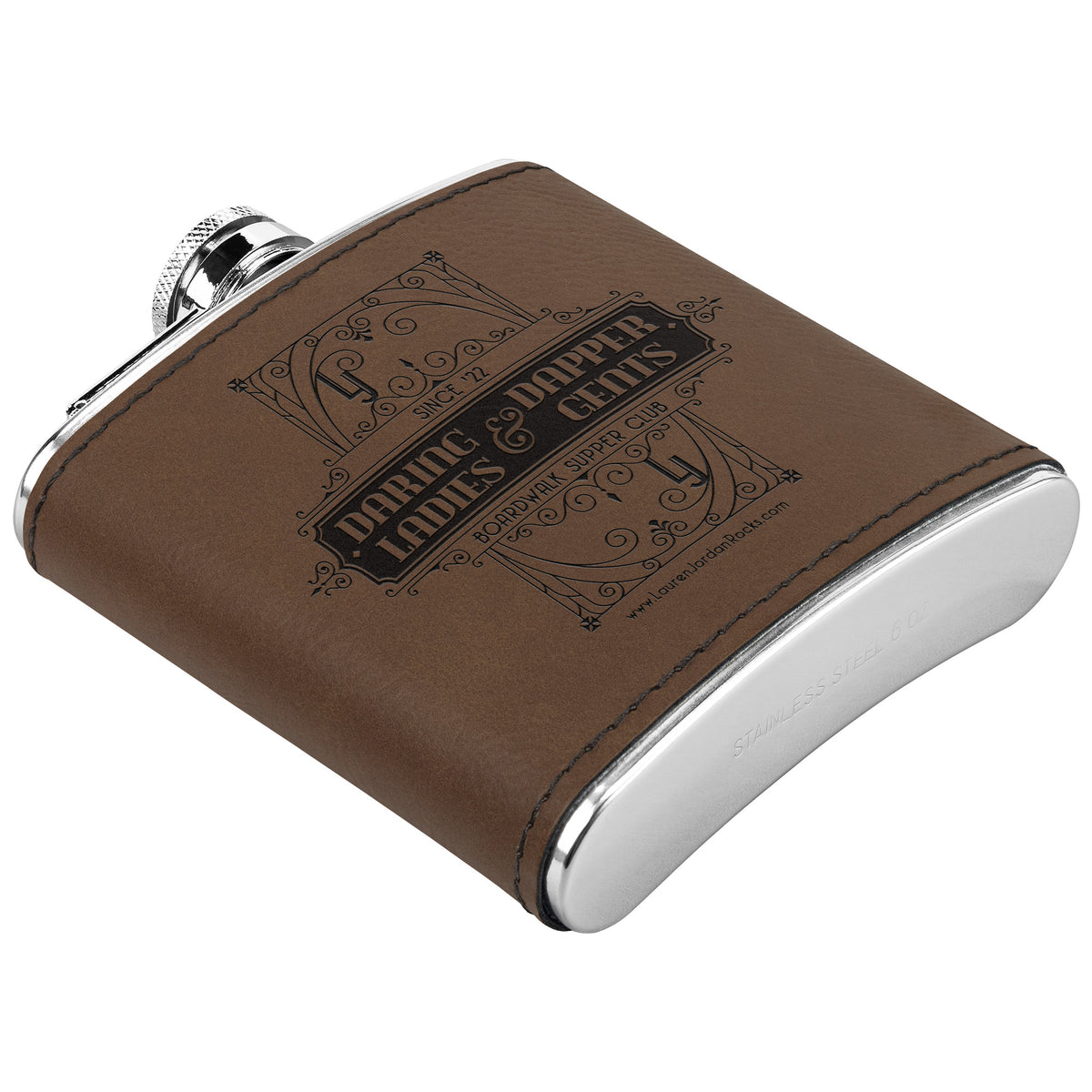 Lauren Jordan - Glam Rock - Vintage - The Boardwalk - Flask - Mock-Up 8