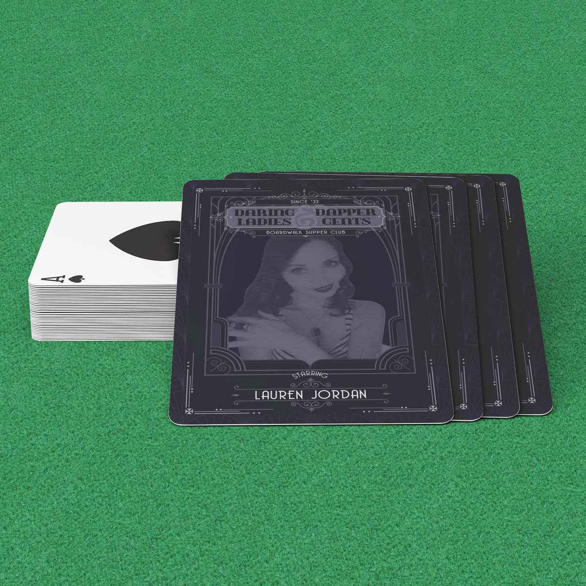 Lauren Jordan - Glam Rock - Vintage - The Boardwalk - Playing Cards - Mock-Up 3