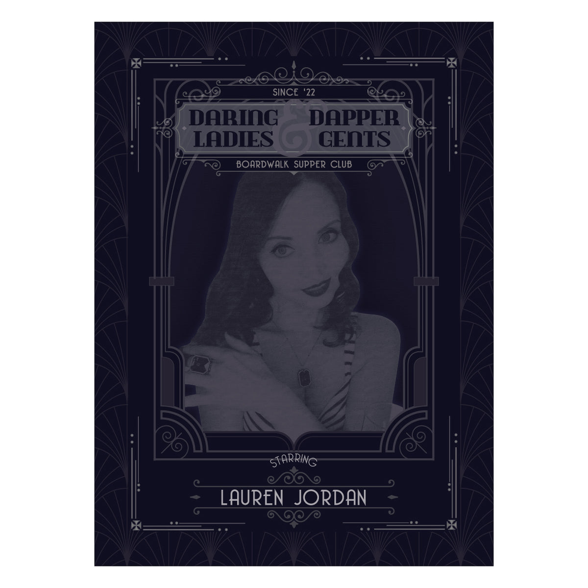 Lauren Jordan - Glam Rock - Vintage - The Boardwalk - Playing Cards - Mock-Up 4