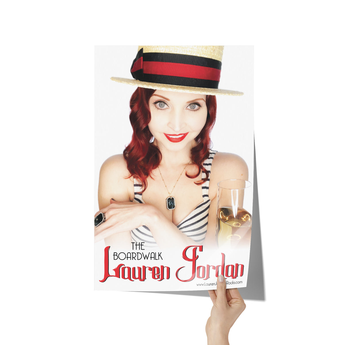 Lauren Jordan - Glam Rock - Vintage - The Boardwalk - Poster - Mock-Up 3